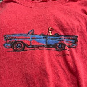 5/$10 Red life is good crusher T-shirt size medium